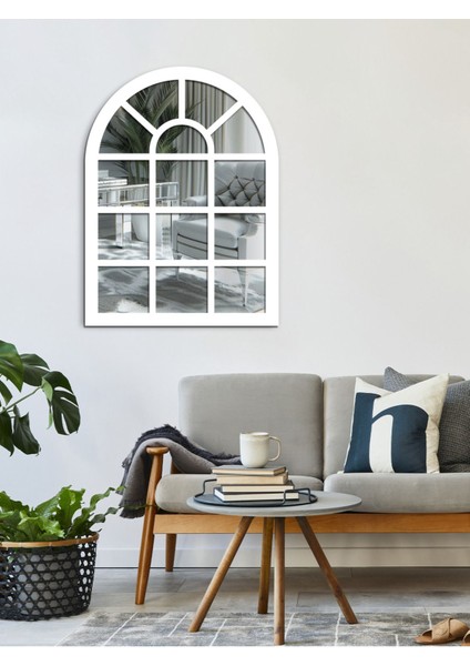 Beyaz Gümüş Pleksi Aynalı Duvar Dekoru, Şık ve Modern Tasarım fırsatları