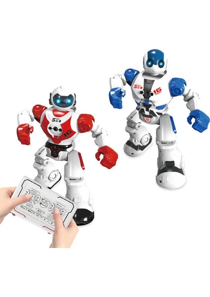 Oyuncak 16 Fonksiyonlu Şarjlı Uzaktan Kumandalı Akıllı Robot Sesli Işıklı Programlama Dans Moonwalk