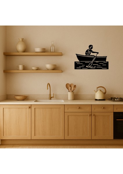 Mdf Kürek Çeken Emoji Dekoratif Tablo - LORCE6693-3557 fiyatları