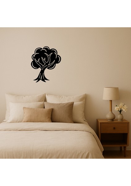 Yapraklı Ağaç Motifli Mdf Dekoratif Tablo - LORCE6928-7688