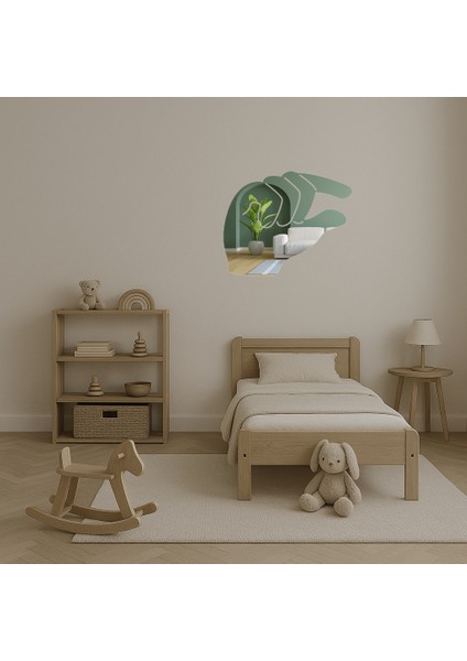 Çimdikleyen El Dekoratif Aynalı Tablo - ALVN7545-5808 fırsatları