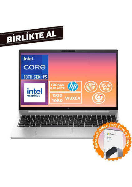 Elitebook 650 G10 I5-1335U 32GB 1tb SSD 15.6" Fhd Windows 11 Pro Taşınabilir Bilgisayar + Ms Office B2PK5ES 049 fiyatları