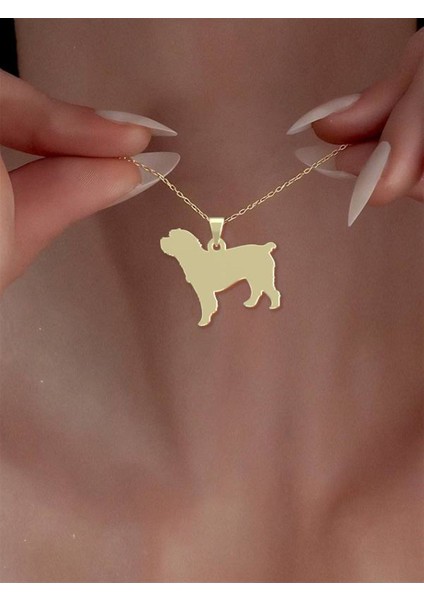 14 Ayar Altın Köpek Kolye Ucu 0.3 Gr, KC16471 Kodlu