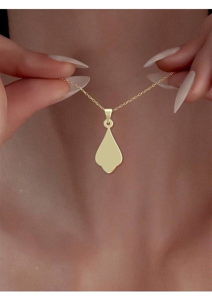 14 Ayar Altın Geometrik Kolye Ucu 0.3 Gr, KC13111 Kodlu