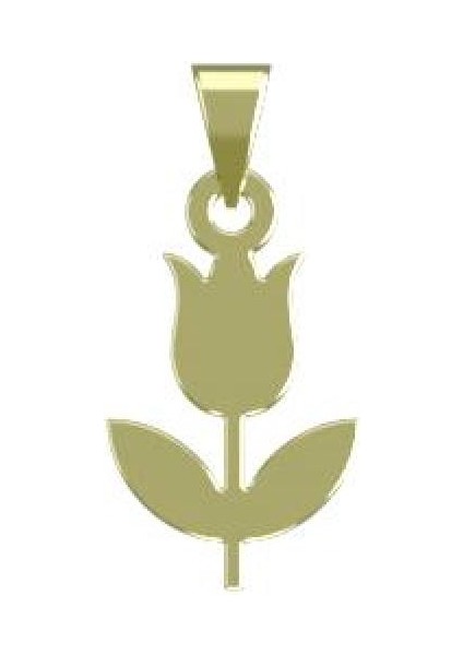 14 Ayar Altın Lale Kolye Ucu 0.3 Gr, KC12572 Kodlu modelleri