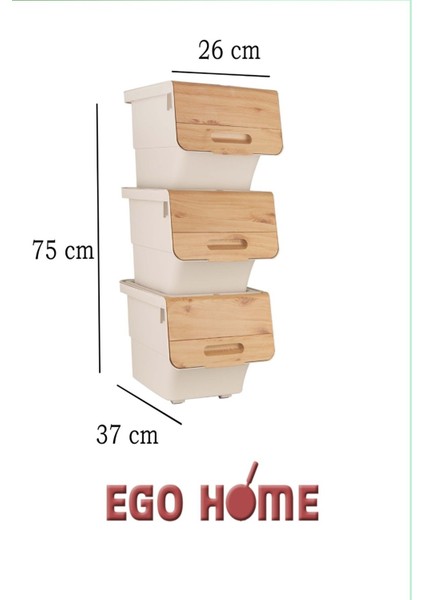 Bambu Renkli Tekerlekli Sebze ve Soğanlık, Çok Fonksiyonlu Organizatör fırsatları