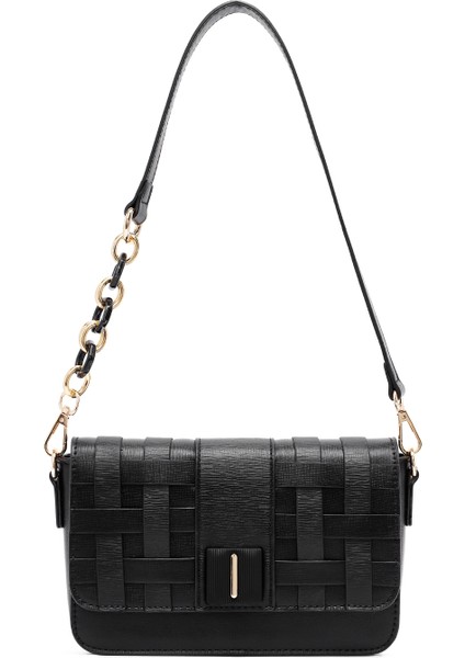 Kadın Siyah Uzun Askılı Örgü Çapraz Çanta 25ABD261529 fırsatları
