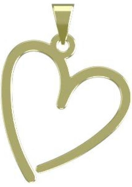 14 Ayar Altın Kalp Kolye Ucu 0.3 Gr, KC17616 Kodlu modelleri