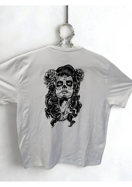 Gotik Kuru Kafa Tasarımlı Baskı Tişört fiyatları