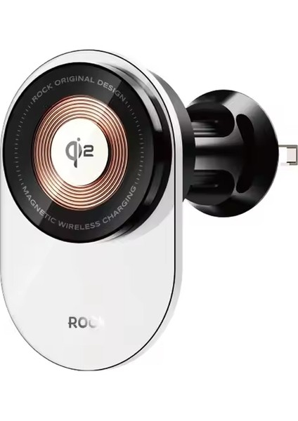 W36 Qi2 Magsafe Transparan Kablosuz Şarjlı Araç Tutucu