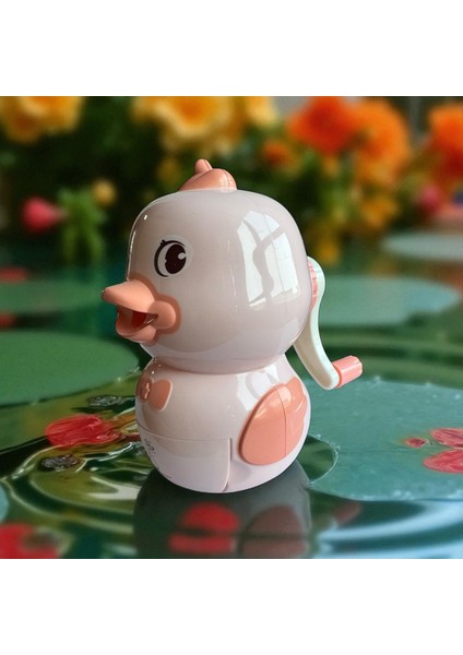 Sevimli Ördek Şeklinde Masa Üstü Kalemtraş, Renkli, Dekoratif