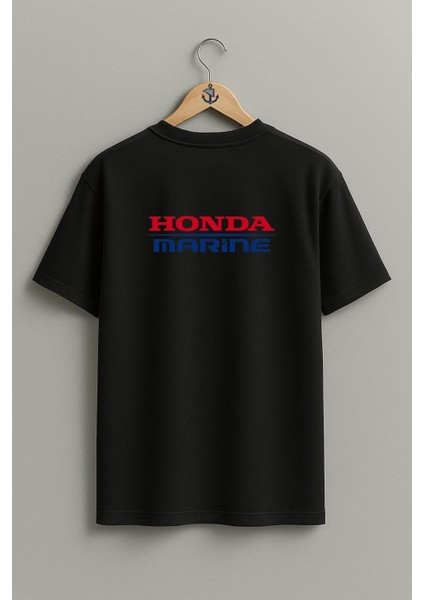 Oversize Honda Marine Cep ve Sırt Tasarımlı Unisex T-Shirt fiyatları