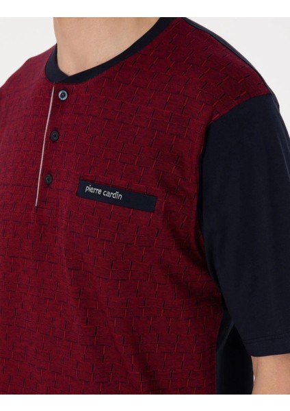 Erkek Kısa Kol 3'lü Şortlu Jakarlı Pijama Takım Kutulu Damat Çeyiz Set modelleri