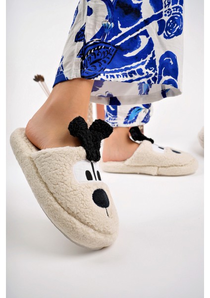 Yumuşak Peluş Köpek Figürlü Ev Terliği Peluş Ev Terliği Kadın Kışlık Terlik Yumuşak Ev Terliği Sıcak Tutan Ev Terliği fiyatları