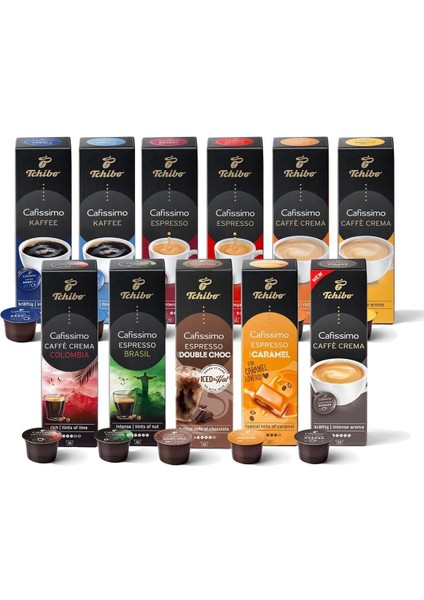 Cafissimo Tadım Seti Farklı Türde 110 Adet (11X10 Kapsül Kahve) Espresso Double Choc Özel Seri