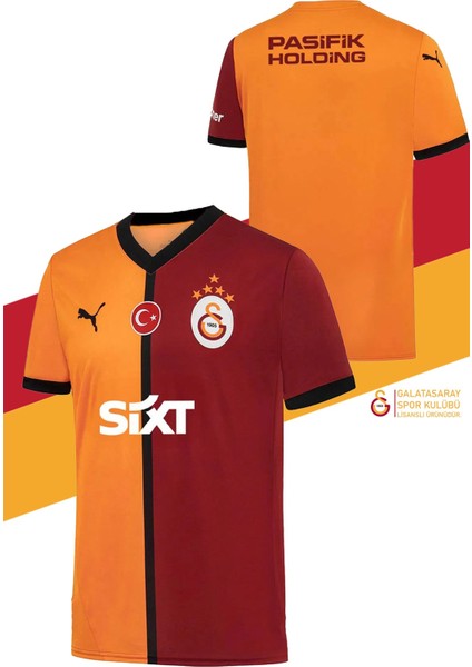 Orijinal Lisanslı 2024/25 Sarı Kırmızı 5 Yıldızlı Taraftar Forma