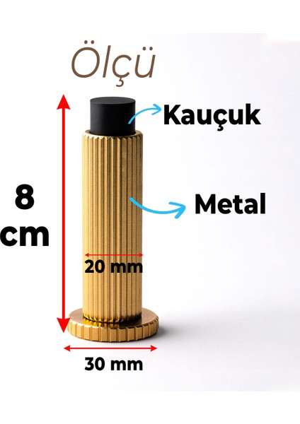 Kapı Stoperi Tamponu Çizgili Altın Vidalı Metal Tutacağı Tutucu Kapı Arkası Duvar Kolu Stopu Takozu modelleri