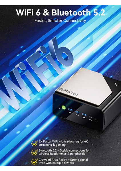 Evo T1 Intel Core Ultra 9 285H Işlemci, 64GB Ddr5 Ram, 1tb Nvme Ssd, Oculink + USB 4.0, Win 11 Pro Mini Pc (Gtc-Evo-T1)