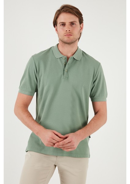 Pamuklu Regular Fit Düğmeli Polo Yaka 5'li Paket T Shirt Erkek T Shirt 5902127S5