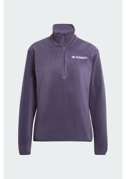 Multi Essentials 1-2 Zip Fleece Kadın Mor Yürüyüş Polar.- fırsatları