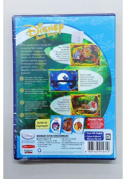 Aslan Kral Prideland Operasyonu Pc CD Bilgisayar Oyunu fiyatları