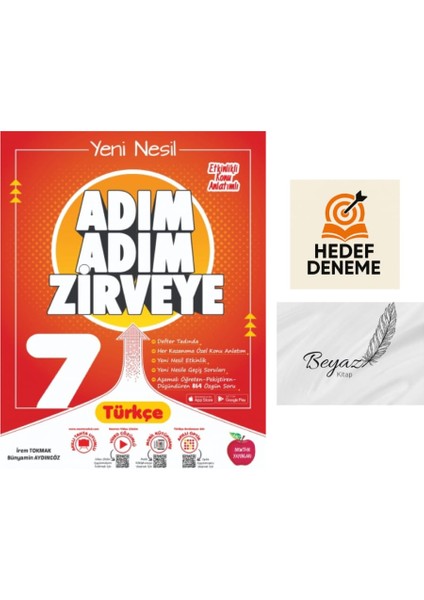 Newton 7.sınıf Adım Adım Zirveye Türkçe Soru Bankası Hedef Deneme