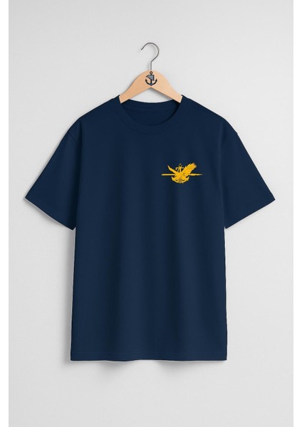 Oversize Sat - Sualtı Taaruz Komandosu Cep ve Sırt Tasarımlı Unisex T-Shirt