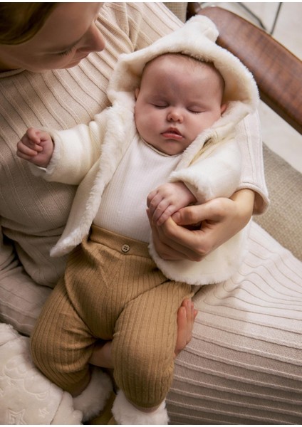 Newborn Kız Bebek Triko Tayt