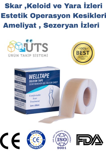 Soft Silikon Bant - Ameliyat Izi Giderici - Sezaryen - Yanık - Estetik 2cm X3M