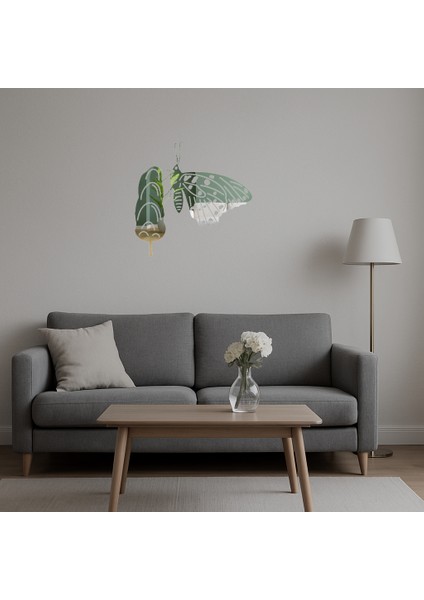 Şık Kelebek Dekor Aynalı Tablo - Model 25 - ALVN8719-8367 indirimleri