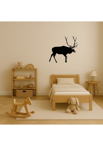 Geyik ve Dağ Manzaralı Dekoratif Tablo - ALVN3301-1488 modelleri