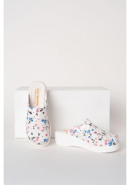 Çiçekli Plus Prestij Kadın Sabo Terlik Ortopedik Doktor Hemşire Hastane Terliği fiyatları