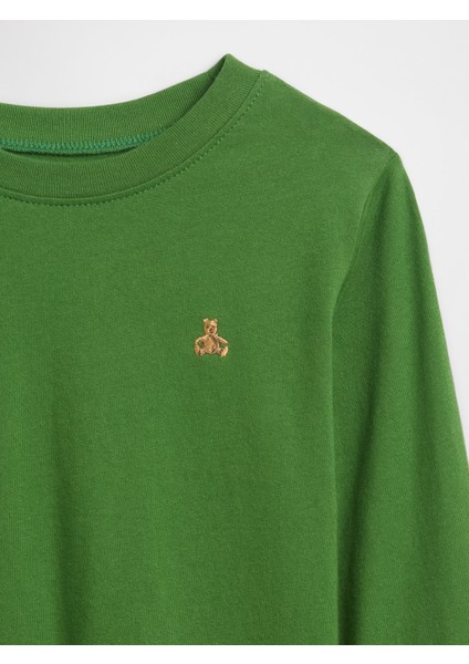 Erkek Bebek Yeşil Brannan Bear Bisiklet Yaka T-Shirt fiyatları