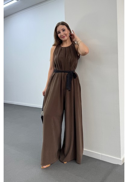 Narges Modal Kumaşlı Geniş Paça Tulum modelleri