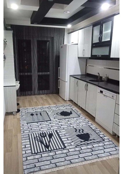 Mutfak Halısı – Kaymaz Dot Tabanlı, Yumuşak Dokulu, Yıkanabilir, Modern Tasarım (Taş Mutfak) fiyatları