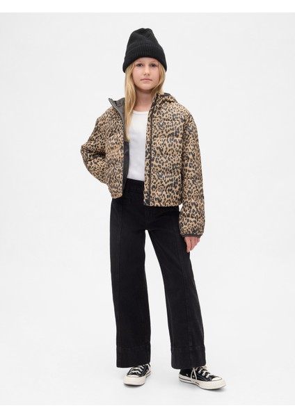 Kız Çocuk Kahverengi Coldcontrol Puff Ceket modelleri