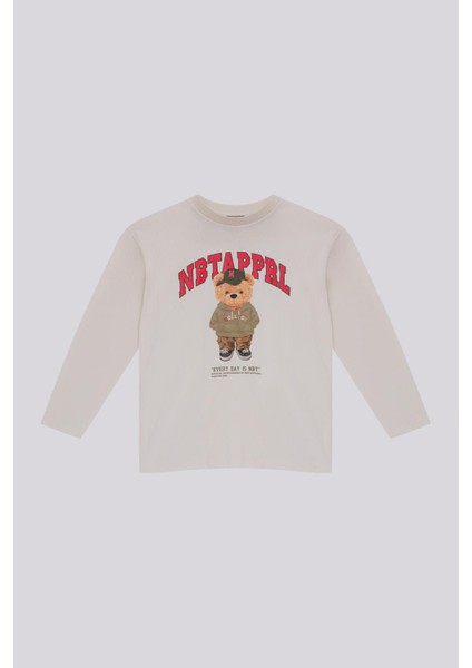 Bg Store Erkek Çocuk Ekru Sweatshirt indirimleri