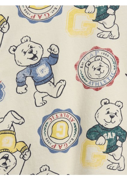 Erkek Bebek Krem Brannan Bear Bisiklet Yaka T-Shirt fiyatları