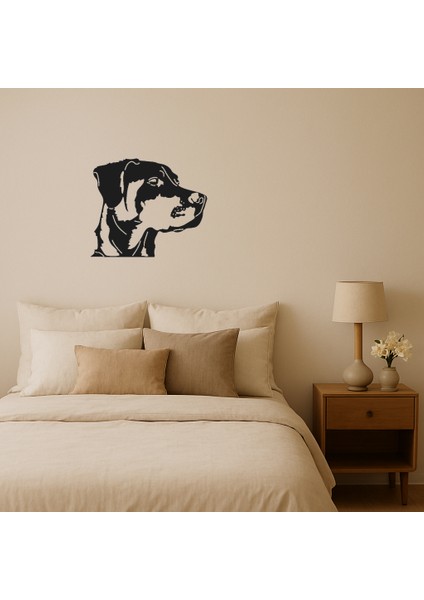 Minimalist Köpek Yüzü Mdf Tablosu - ALVN7797-9521