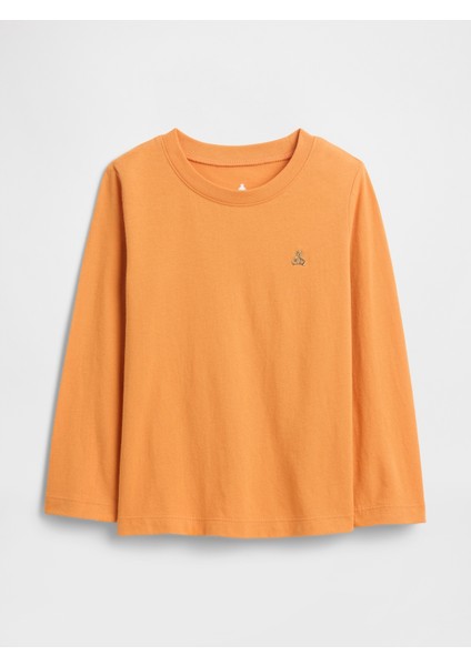 Erkek Bebek Turuncu Brannan Bear Bisiklet Yaka T-Shirt