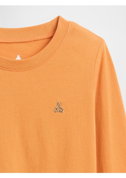 Erkek Bebek Turuncu Brannan Bear Bisiklet Yaka T-Shirt fiyatları