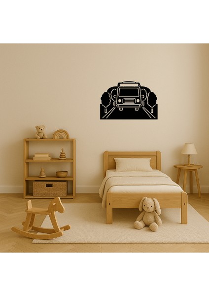 Yolda Otobüs Dekoratif Tablo - ALVN7717-3647 modelleri