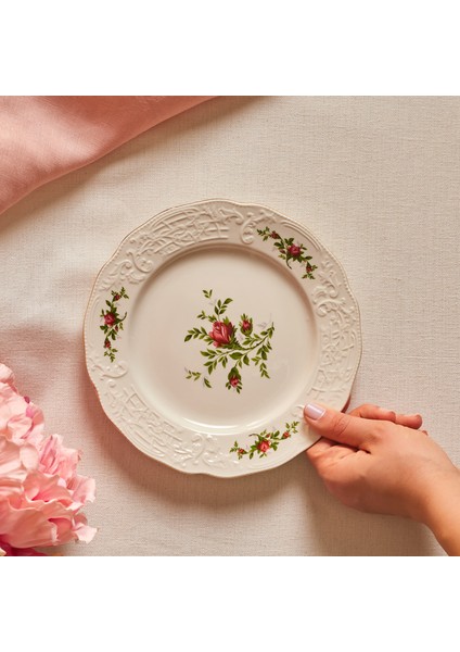 Vintage Rose Pasta Tabağı 20 cm Krem fiyatları