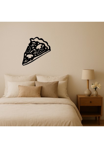 Tek Dilim Pizza Dekoratif Mdf Tablo - LORCE1496-4926