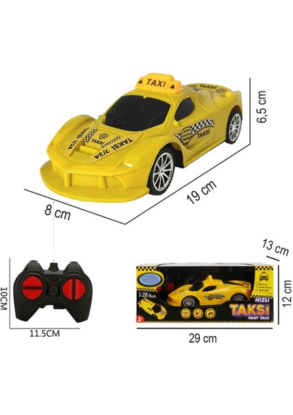Uzaktan Kumandalı 4 Fonksiyonlu Oyuncak Ticari Araba - Taxi Sb 2040