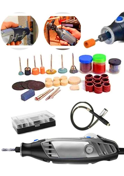 350 Watt 60.000 Rpm 6 Kademe Devir Ayarlı Hobi Gravür Seti Mini Taşlama fiyatları