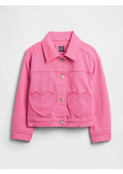 Kız Bebek Pembe Washwell Ceket