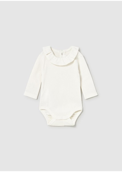 Newborn Kız Bebek Gömlek Yakalı Body