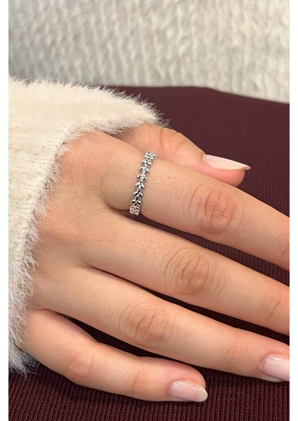 Kadın Paslanmaz Çelik Gümüş Okyanus Kolye ve Yüzük Set (Kutulu) fırsatları