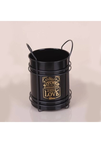 Siyah Metal Standlı Kaşıklık, Pratik ve Şık Mutfak Düzeni Aracı fiyatları